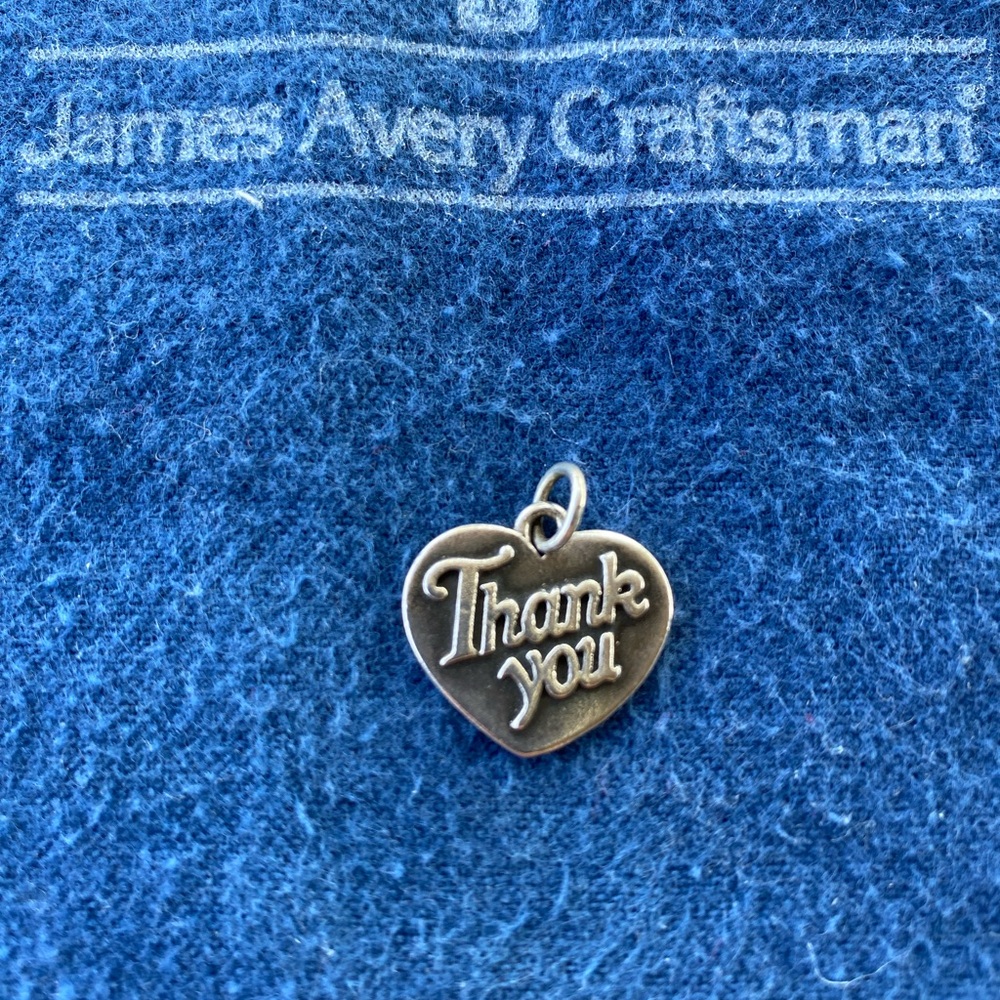 James Avery Vintage Thank You Charm